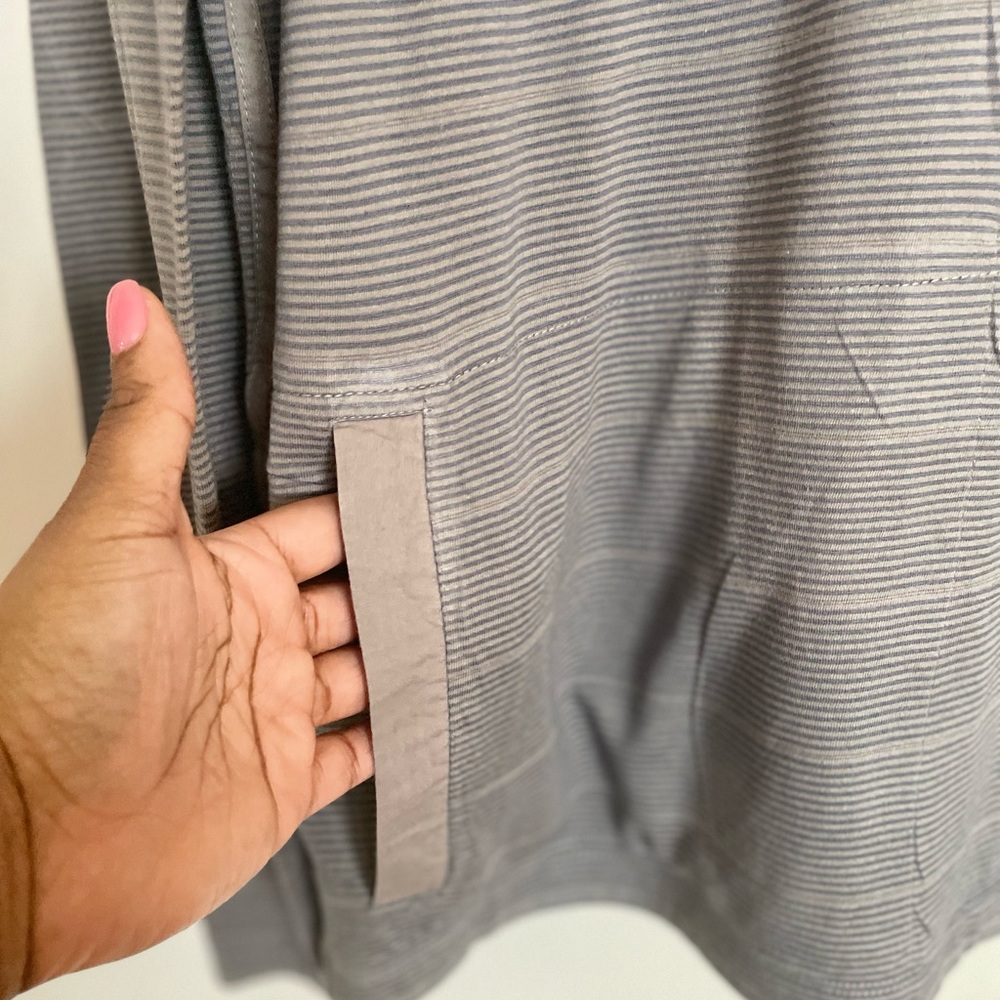 Kenneth Cole Reaction Striped Hooded Henley - Size XL - Picture 7 of 15